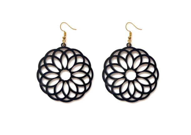 Fanassyy Acrylic Flower Earrings for Women | Mandala Style Flower | Gifts for Women and Girl's | Casual Look | Traditional