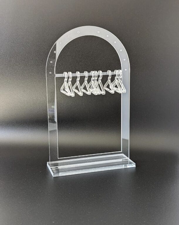 FANASSYY Earring Display Earring Holder Stands Clear Stud Earrings Organizer for Hanging Earrings Jewelry Organizer Girls Women