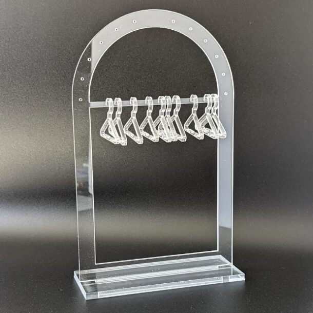 FANASSYY Earring Display Earring Holder Stands Clear Stud Earrings Organizer for Hanging Earrings Jewelry Organizer Girls Women