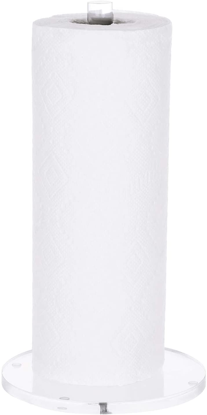 Fanassyy Clear Paper Towel Holder, Countertop Paper Towels Roll Acrylic Dispenser Stand, Kitchen Bathroom Organization Accessories - Image 7