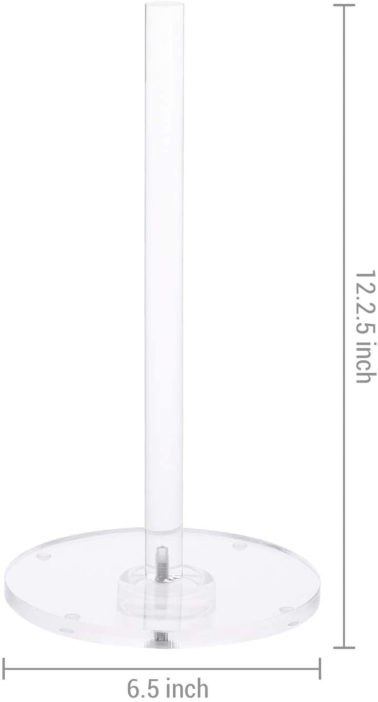 Fanassyy Clear Paper Towel Holder, Countertop Paper Towels Roll Acrylic Dispenser Stand, Kitchen Bathroom Organization Accessories - Image 6