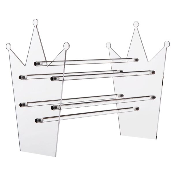 FANASSYY Headband Holder Clear Headband Organizer Acrylic Hair Hoop Display Stand Hairband Rack Holder Headband Storage Holder for Women and Girls Hair Accessories Organizer