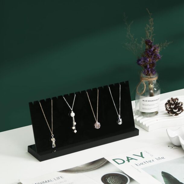 FANASSYY Acrylic Jewelry Organizer Holder Stand, Acrylic Necklace Storage Base Necklace Display Rack for Home Use or Shop Selling Show