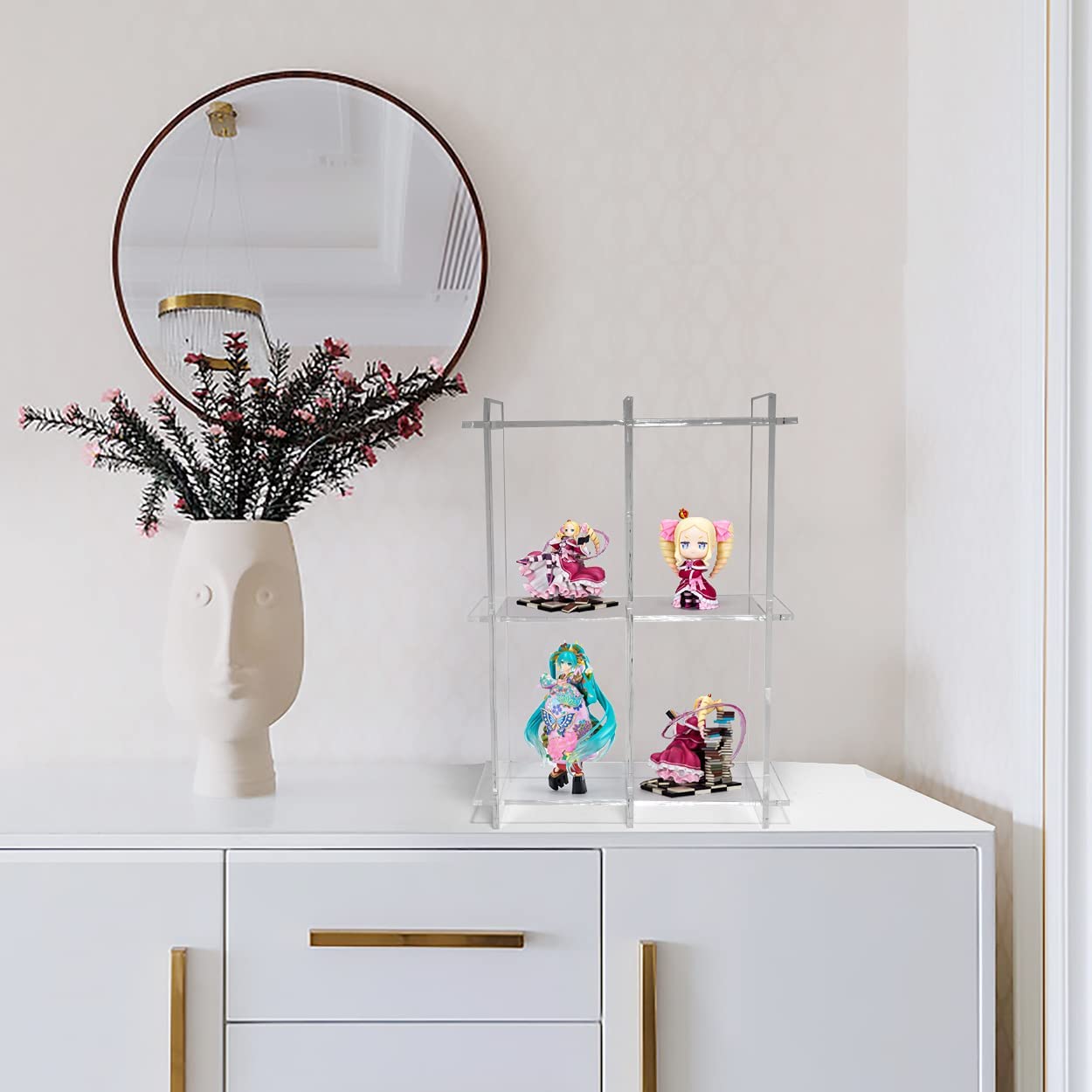 Fanassyy 3-Tier Acrylic Tabletop Display Storage for Toy, Makeup, Perfume, Spice Rack Bathroom Organizer Countertop Storage Cosmetic and Perfume Storage for Bathroom Bedroom Dressing Table - Image 8