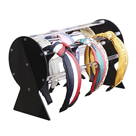 Fanassyy Headband Holder Organizer, Headband Organizer for Girls, for Teen Girl Women Gifts, the Perfect Headband Display Organizer (Design-1, Black)