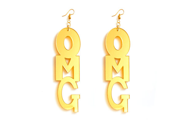 Fanassyy Acrylic Letter Earrings for Women Girls Fashion Omg Words Punk Style Lightweight Letters Dangle Drop Earrings Hook | Gifts for Women and Girl's | Casual Look | Traditional