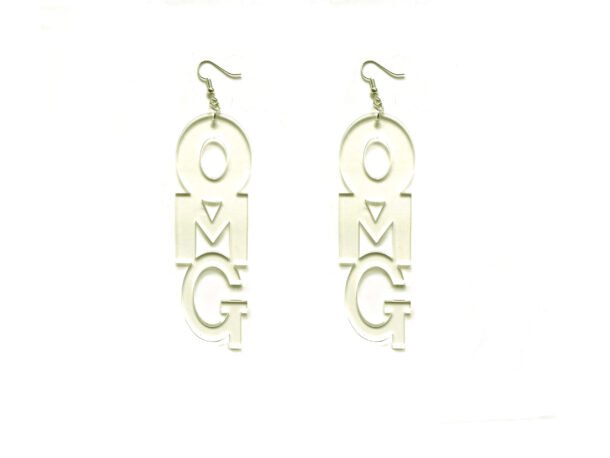 Fanassyy Acrylic Letter Earrings for Women Girls Fashion Omg Words Punk Style Lightweight Letters Dangle Drop Earrings Hook | Gifts for Women and Girl's | Casual Look | Traditional