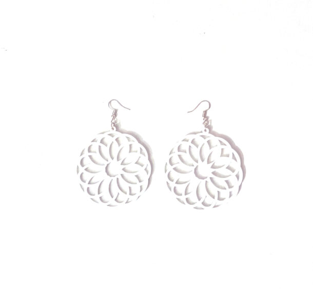 Fanassyy Acrylic Flower Earrings for Women | Mandala Style Flower | Gifts for Women and Girl's | Casual Look |